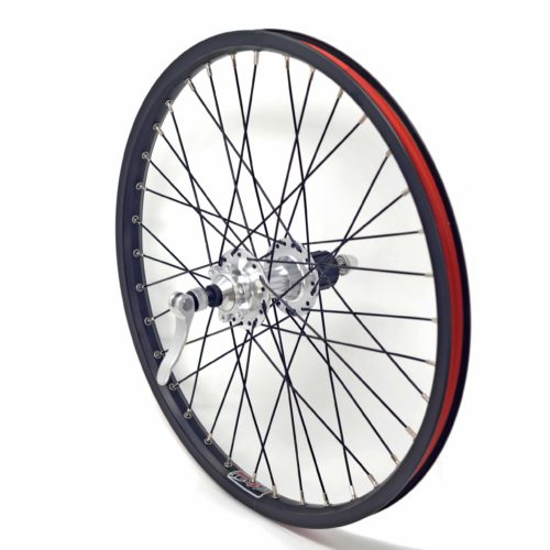 ICE Rear Wheel: 20 inch, JetSet rim black, standard hub